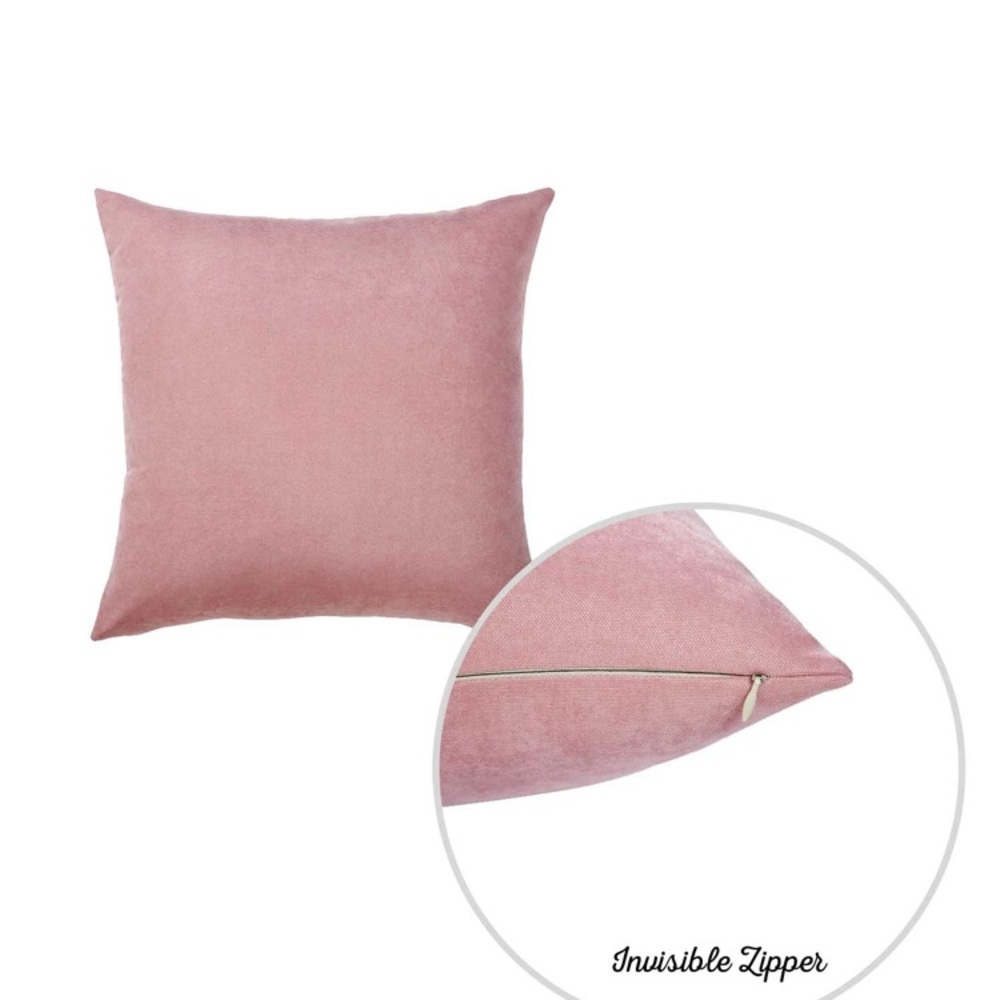 (2) Dusty rose throw pillow covers